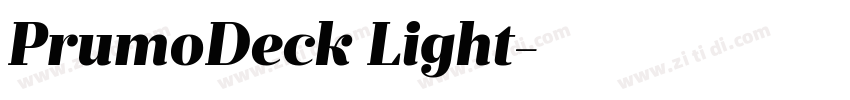 PrumoDeck Light字体转换